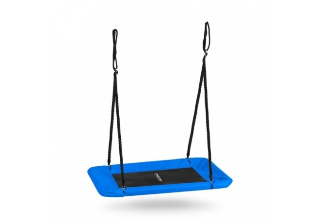 Leagan tip cuib pentru copii dreptunghiular XXL 110 x 70 cm 150 kg Neo-Sport 110500 Albastru