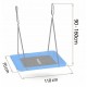 Leagan tip cuib pentru copii dreptunghiular XXL 110 x 70 cm 150 kg Neo-Sport 110500 Albastru