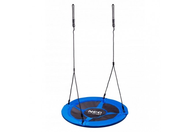 Leagan tip cuib pentru copii XXL 100 cm 150 kg Neo-Sport 1080 Albastru