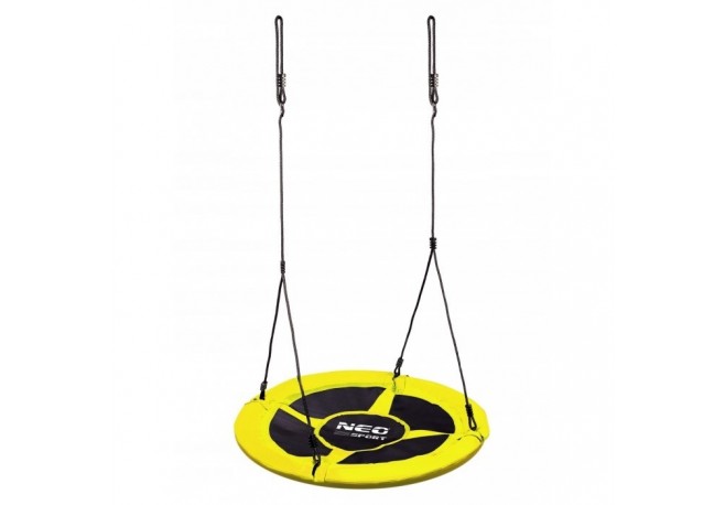 Leagan tip cuib pentru copii XXL 100 cm 150 kg Neo-Sport 1083 Galben
