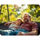 Leagan tip cuib pentru copii XXL 100 cm 150 kg Neo-Sport 110300 Negru