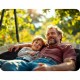 Leagan tip cuib pentru copii XXL 110 cm 150 kg Neo-Sport 110311 Gri