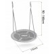 Leagan tip cuib pentru copii XXL 110 cm 150 kg Neo-Sport 110311 Gri