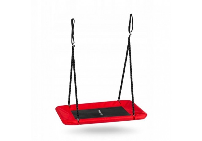 Leagan tip cuib pentru copii dreptunghiular XXL 110 x 70 cm 150 kg Neo-Sport 110501 Rosu