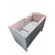 Lenjerie Dancing Bunny Gray-Pink 4+1 piese 120x60 cm
