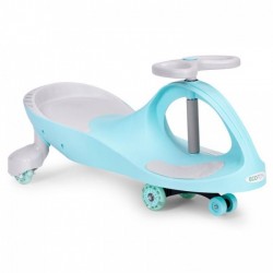 Trotineta gravitationala tip barca cu roti LED Ecotoys YM-SW-1 - Albastru - Resigilat