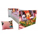 Pat tineret Minnie 2-9 ani ,saltea si pernuta cadou