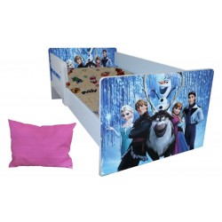 Pat tineret Frozen 1 2-9 ani ,saltea si pernuta cadou