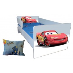 Pat tineret Cars 2-9 ani ,saltea si pernuta cadou