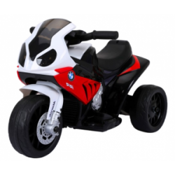 Motocicleta electrica pentru copii BMW S1000RR 69x44x36.5 cm varsta 1.5-4 ani roti si scaun din plastic putere 25W - Rosu