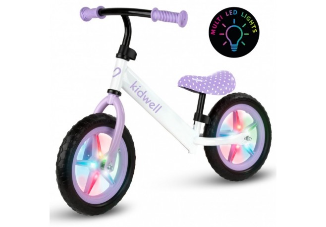 Bicicleta fara pedale cu LED Kidwell REBEL - Dots