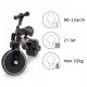 Tricicleta cu pedale 3 in 1 Kidwell Pico Total Black