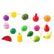 Set de legume din lemn cu velcro 18 elemente Ricokids RK-872