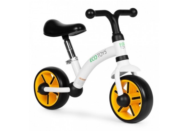 Bicicleta fara pedale pentru copii Ecotoys LC-V1252 - Negru-Portocaliu