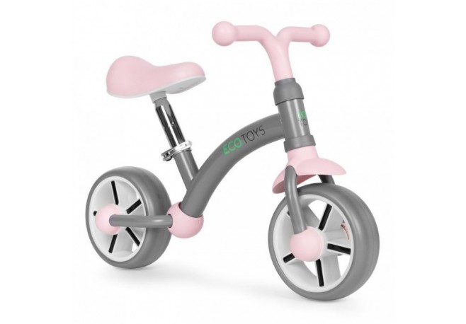 Bicicleta fara pedale pentru copii Ecotoys LC-V1252 - Gri-Roz