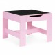 Set de masa cu doua scaune pentru copii Ecotoys ZKC-1B - Roz