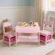 Set de masa cu doua scaune pentru copii Ecotoys ZKC-1B - Roz