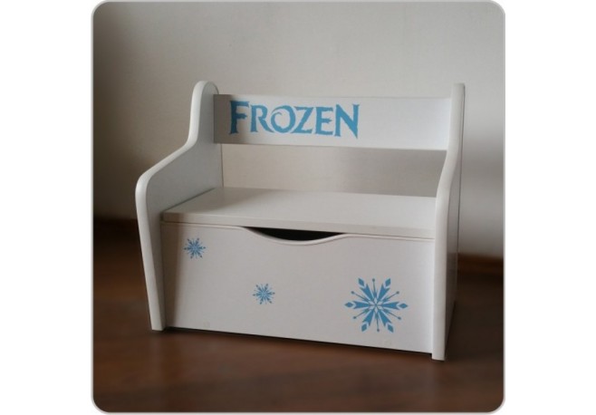 Bancuta lemn Frozen cu spatiu de depozitare