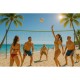 Fileu portabil pentru volei cu cadru 600 x 242 cm MultiGarden VS-5.7X2.3