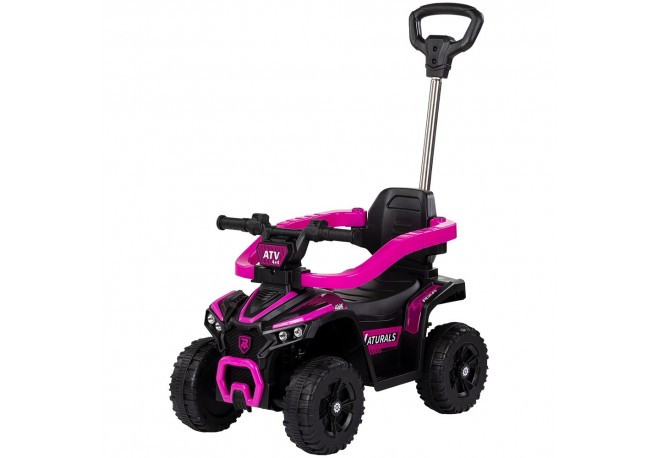 Masinuta de impins Chipolino ATV cu maner pink