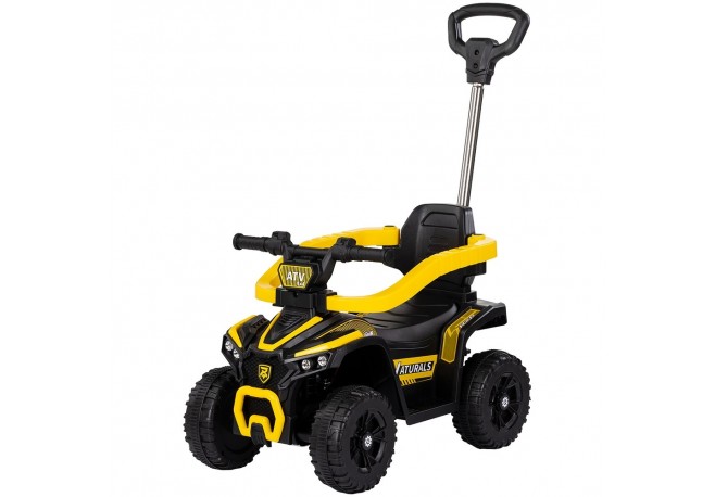 Masinuta de impins Chipolino ATV cu maner yellow