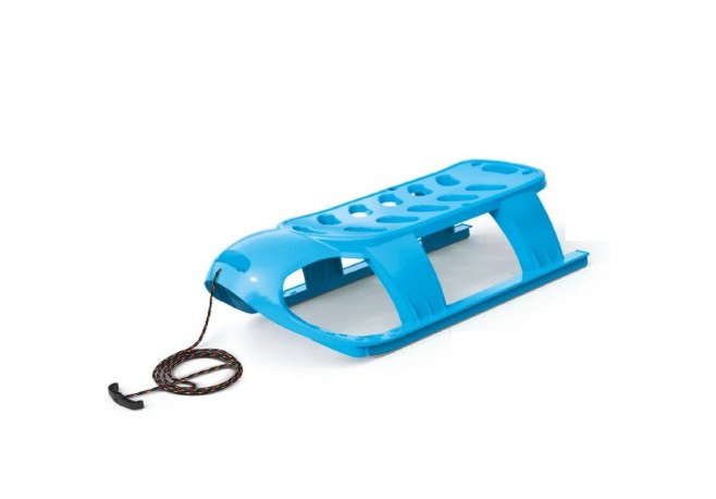 Sanie Bezzy albastra pentru copii sina alunecare din otel87x45x26cm