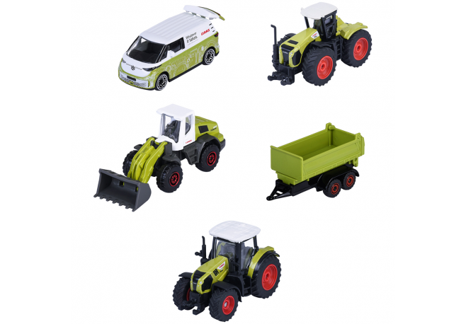 Set Majorette Claas Farm cu 5 vehicule