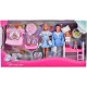 Set Simba Steffi Love Family Happy Pijamas Party 29 cm cu 4 papusi 1 caine si accesorii