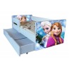Pat copii  junior 2-9 ani Frozen ,saltea si husa de protectie cadou