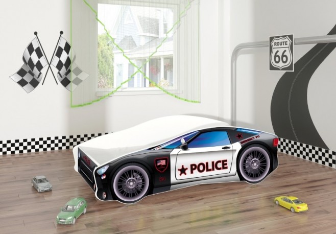 Pat Tineret MyKids Race Car 03 Police-140x70