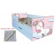 Pat copii  junior 2-9 ani Unicorn ,saltea si husa de protectie cadou