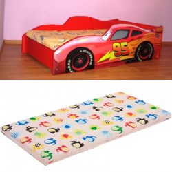 Pat masina Fulger Mcqueen 2-saltea cadou