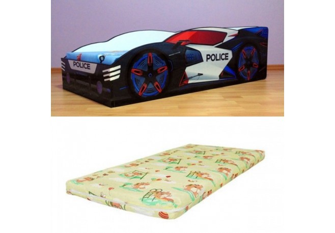 Pat masina Police 2-saltea cadou