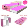 Pat copii dublu Minnie-saltele incluse