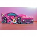 Pat masina fetite  Minnie 2 cu saltea inclusa