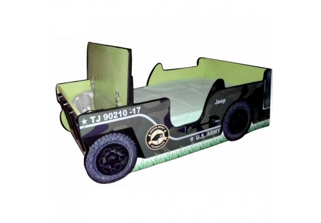 Pat masina jeep cu spatiu de depozitare