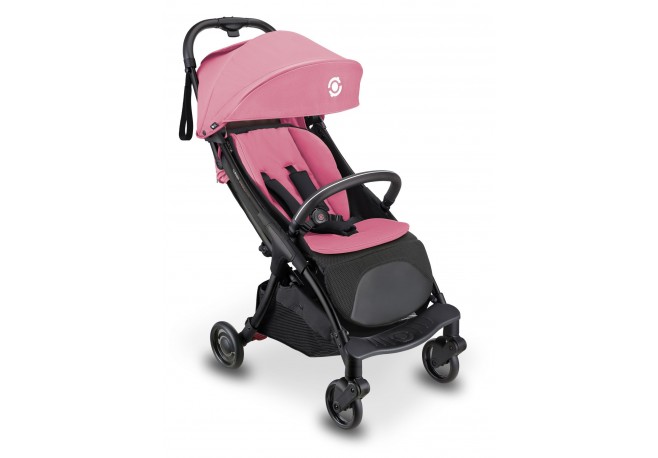 Carucior copii Globber STROLL LITE ultra usor compact mecanism pliere cu o singura mana spatar ajustabil culoare roz
