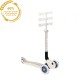 Trotineta Globber JUNIOR PLIABILA ECOLOGICA ghidon ajustabil pe 3 nivele roti cu lumini LED rulmenti ABEC 9 culoare crem