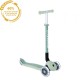 Trotineta Globber PRIMO ECOLOGICA pliabila cu roti LED ghidon ajustabil pe 3 nivele rulmenti ABEC 9 culoare fistic