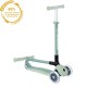 Trotineta Globber PRIMO ECOLOGICA pliabila cu roti LED ghidon ajustabil pe 3 nivele rulmenti ABEC 9 culoare fistic