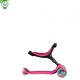 Trotineta Globber GO UP ACTIVE 3 in 1 cu maner de impins scaun si ghidon ajustabile roti cu lumini LED culoare roz