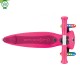 Trotineta Globber GO UP ACTIVE 3 in 1 cu maner de impins scaun si ghidon ajustabile roti cu lumini LED culoare roz