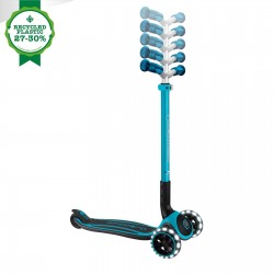 Trotineta Globber ACE LIGHTS ghidon reglabil 5 nivele greutate maxima 100 kg rulmenti ABEC 9 culoare albastra