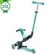 Trotineta Globber GO UP DELUXE ECOLOGIC 3 in 1 ghidon si scaun ajustabile pe inaltime roti cu lumini culoare verde