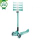 Trotineta Globber GO UP DELUXE ECOLOGIC 3 in 1 ghidon si scaun ajustabile pe inaltime roti cu lumini culoare verde