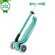 Trotineta Globber GO UP DELUXE ECOLOGIC 3 in 1 ghidon si scaun ajustabile pe inaltime roti cu lumini culoare verde