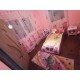 Pat masina Minnie Mouse Pink lumini  cu saltea cadou