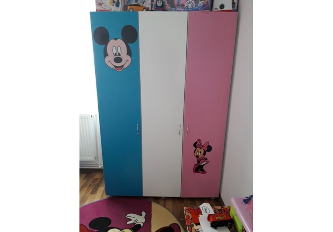 Sifonier copii Mickey si Minnie 3 usi