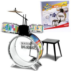 Set tobe Rock Drummer cu scaun Bontempi