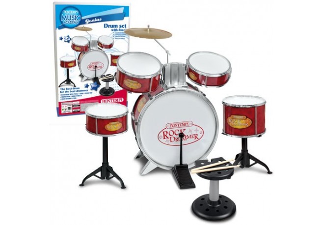 Set de tobe Rock Drummer cu scaun Bontempi